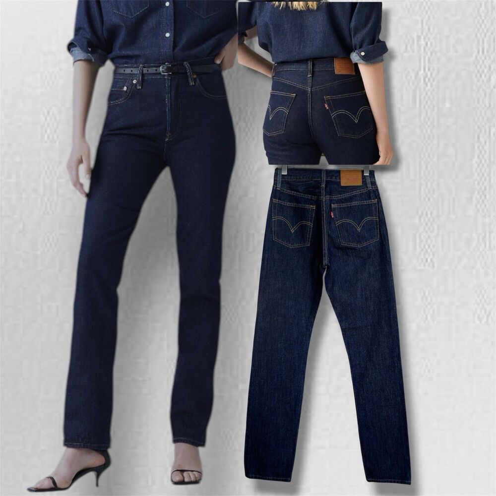 Levi’s 501 Premium Big E Women’s Size 25 High-Rise Classic Straight Leg Jeans